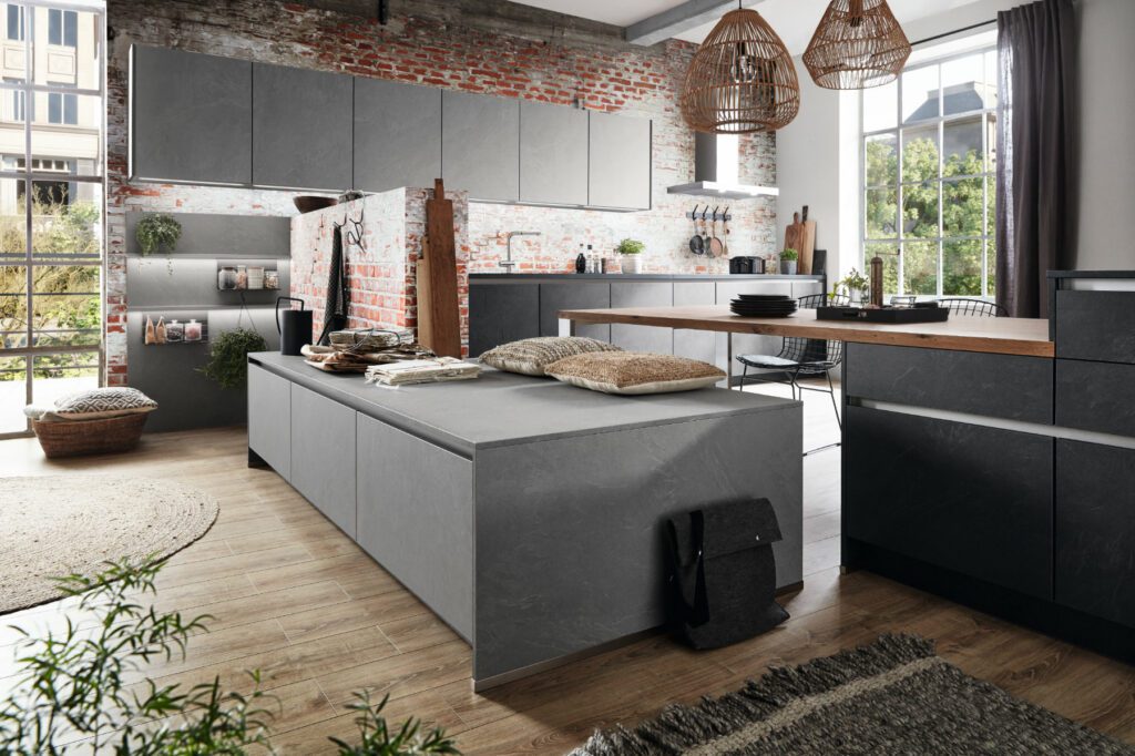 Nobilia Stone Open Plan Kitchen 2 | Kitchen Warehouse Winchester