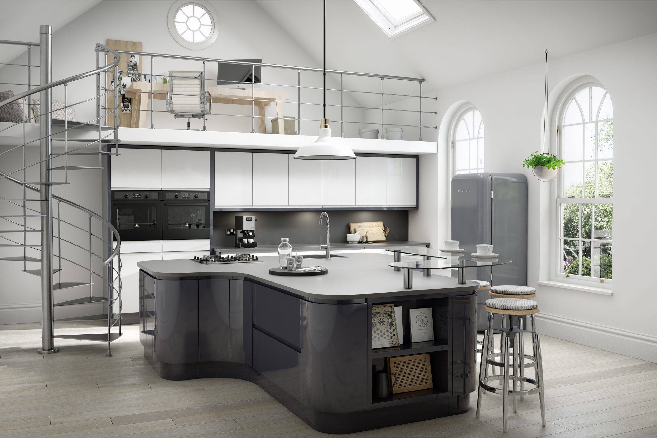 Solo Gloss Anthracite | Net Kitchens, Walthamstow