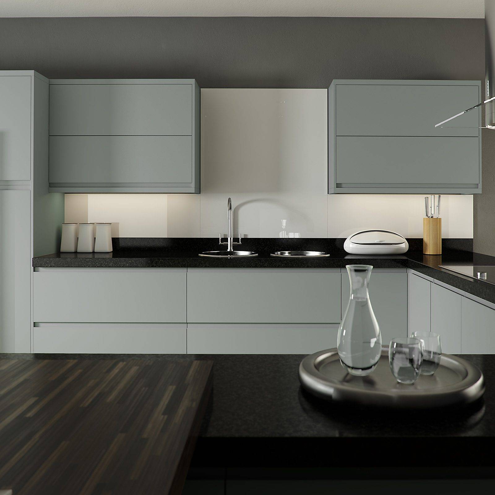 In Line Light Blue Cameo | Net Kitchens, Walthamstow