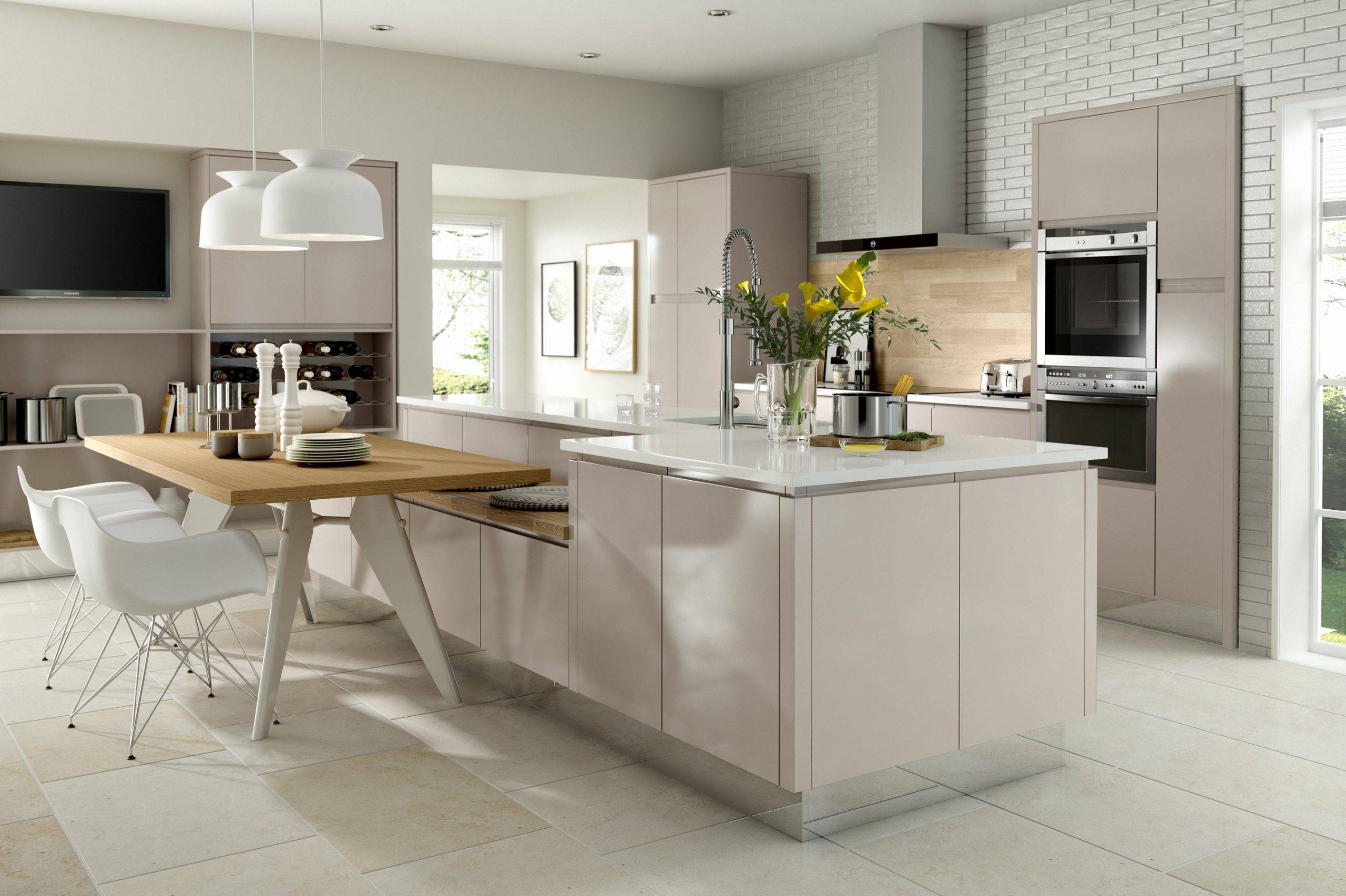 Solo Gloss Cashmere 1 | Net Kitchens, Walthamstow