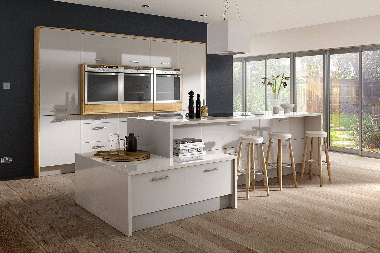 Mattonella Gloss Light Grey 1 | Net Kitchens, Walthamstow
