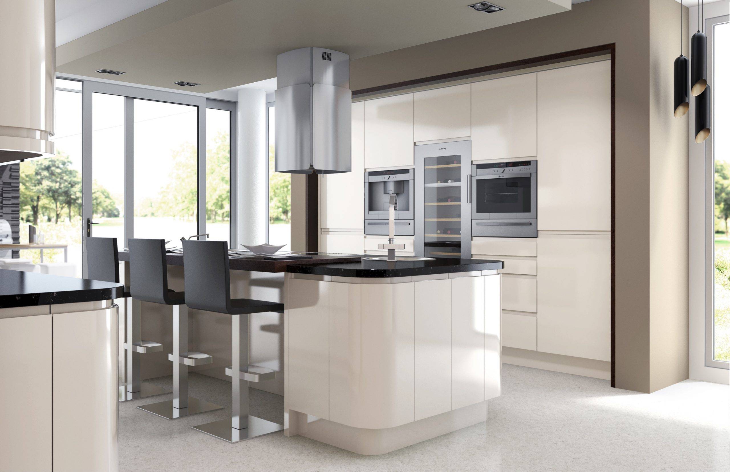 Solo Gloss Ivory | Net Kitchens, Walthamstow
