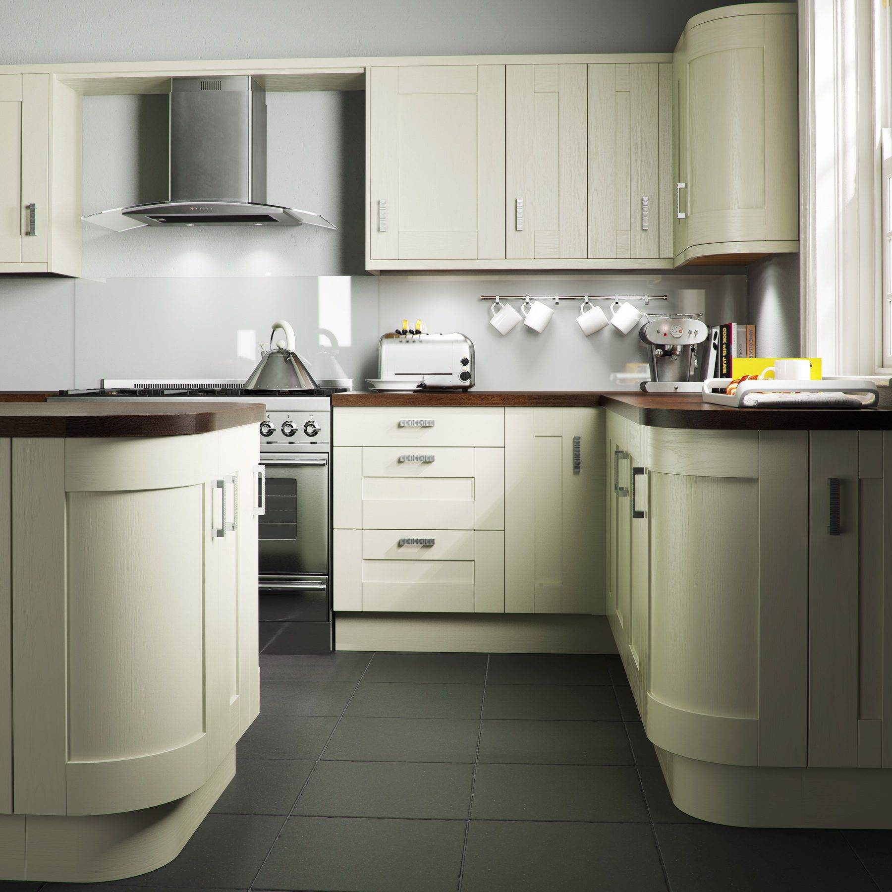 Verve Green Painted | Net Kitchens, Walthamstow