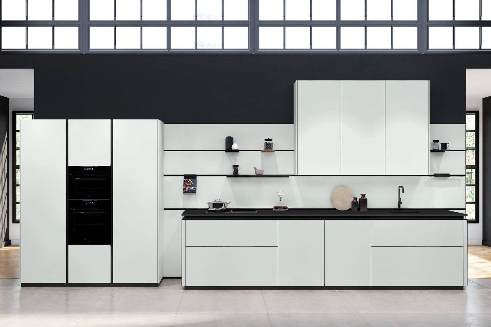Rotpunkt Daylight Grey Handleless Kitchen | Net Kitchens, Walthamstow