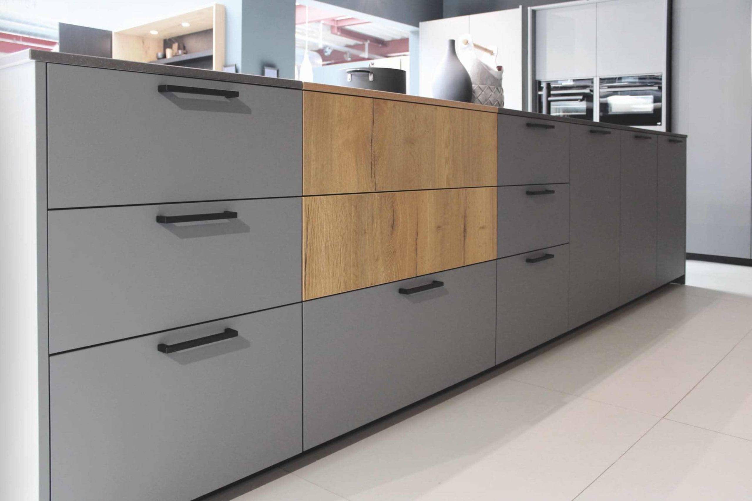 Rotpunkt Grey Kitchen Island | Swans of Gravesend, Kent