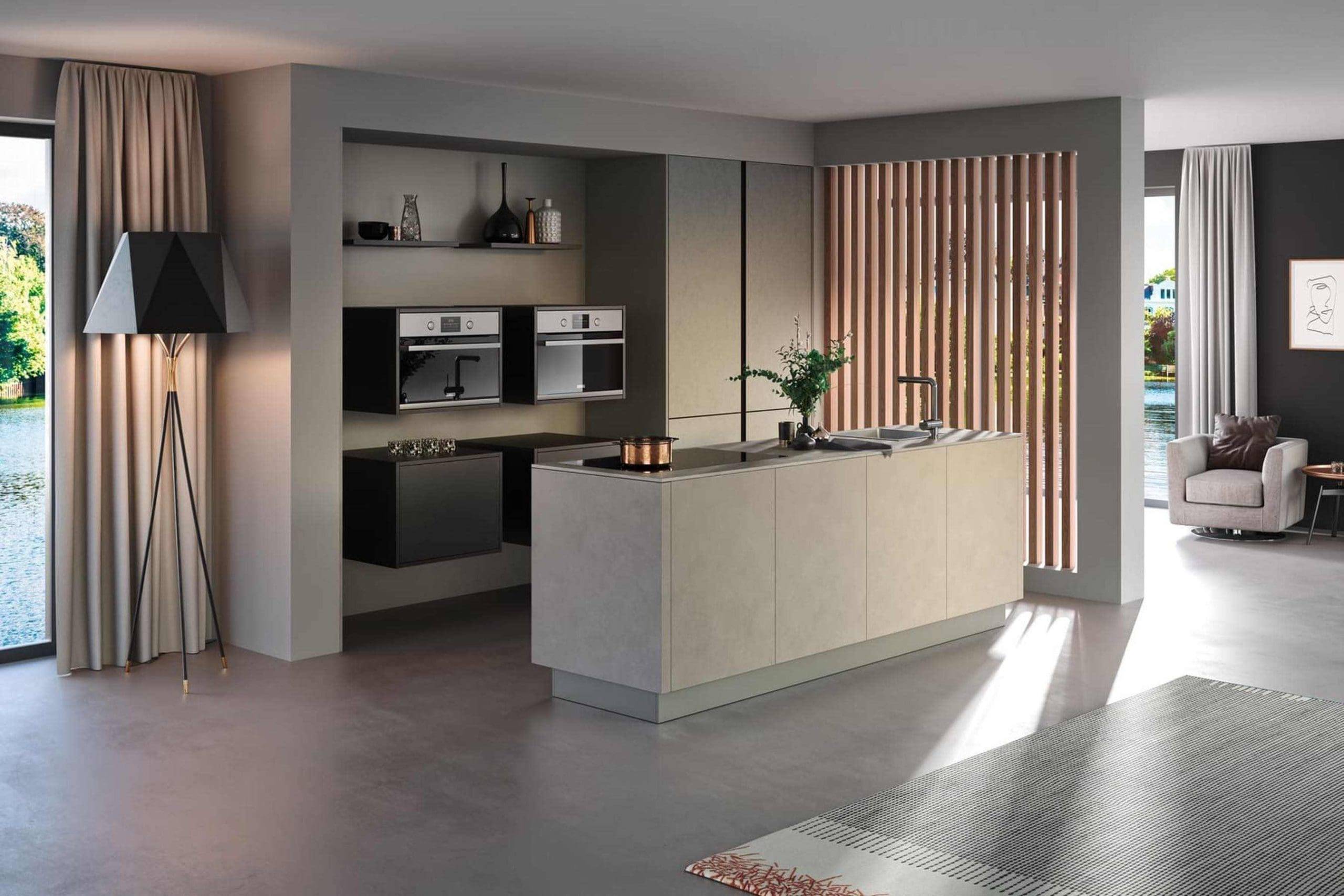 Rotpunkt Stone Handleless Kitchen 1 | Swans of Gravesend, Kent