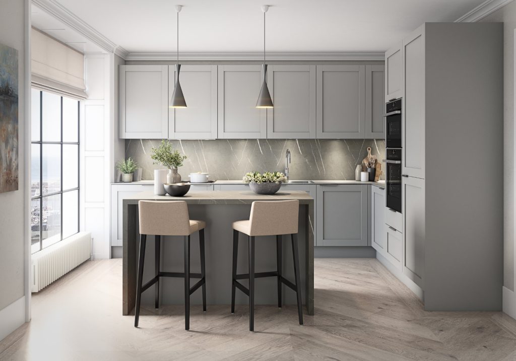 Kitchen Companies in Cornwall | Bespoke Kitchens Designed by Experts  - Daval Grey Shaker Kitchen | Torben Schmid Kitchens, Truro