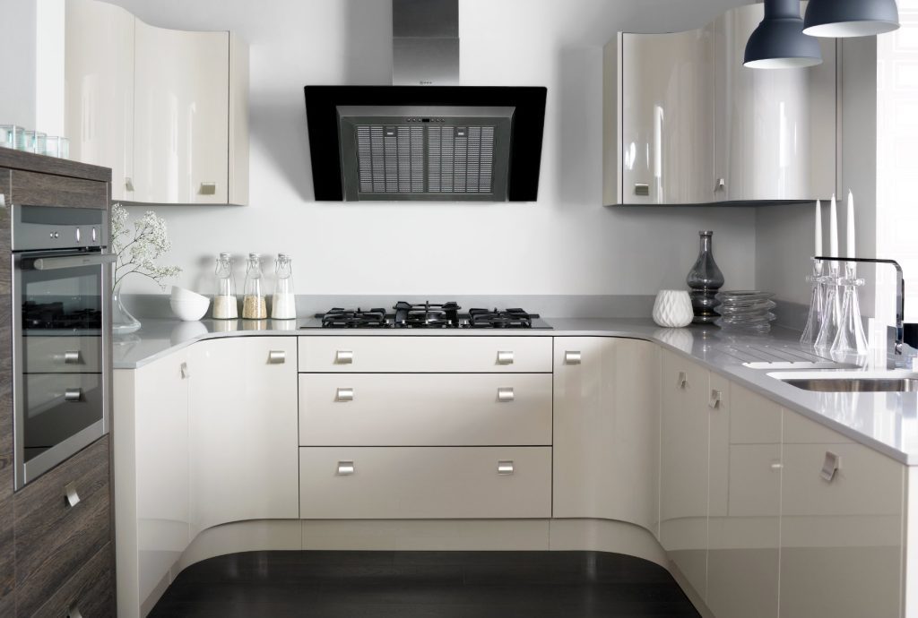 Daval Light Gloss U Shaped Kitchen 1 | Torben Schmid Kitchens, Truro