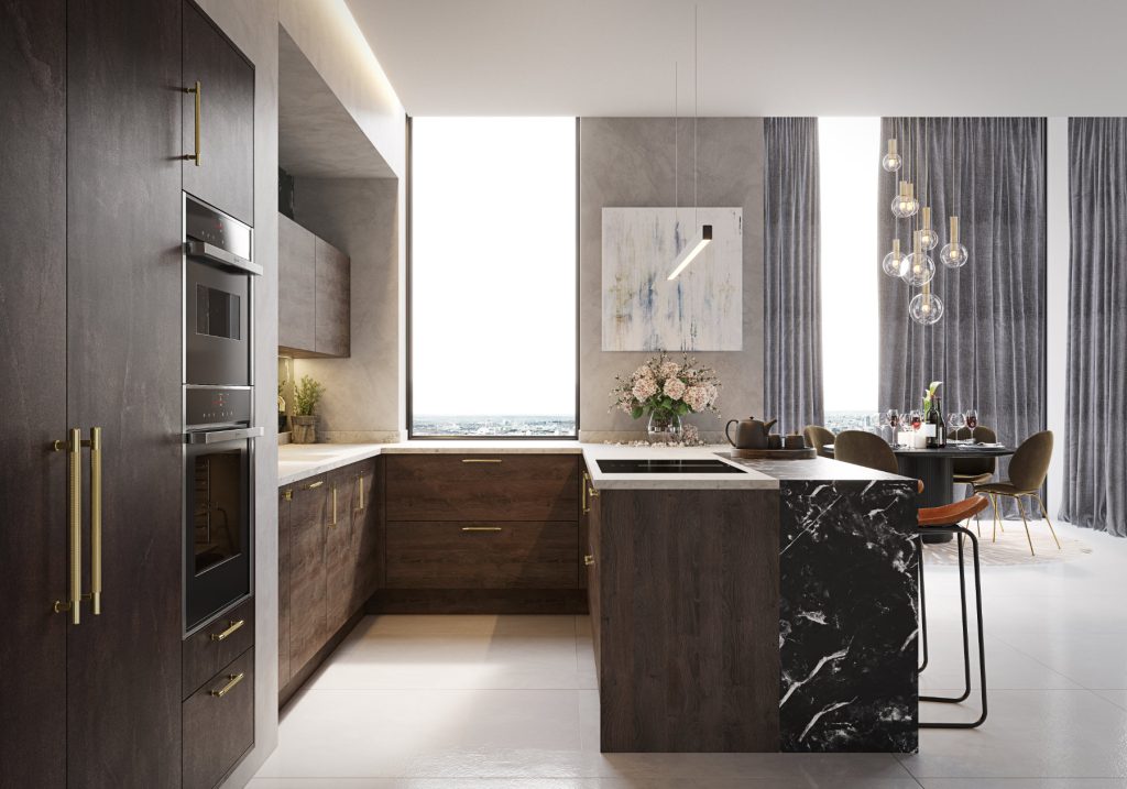 Daval Wood U Shaped Kitchen | Torben Schmid Kitchens, Truro