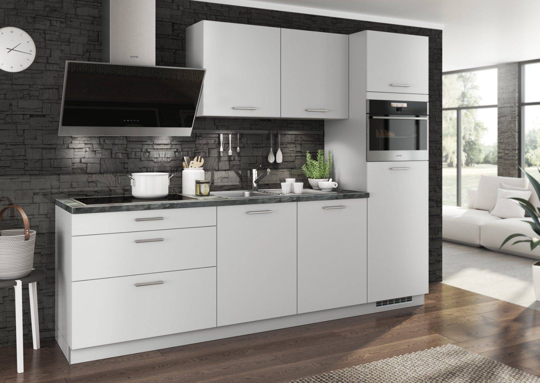Bauformat Matt White Modern Compact Kitchen 2 | Torben Schmid Kitchens, Truro