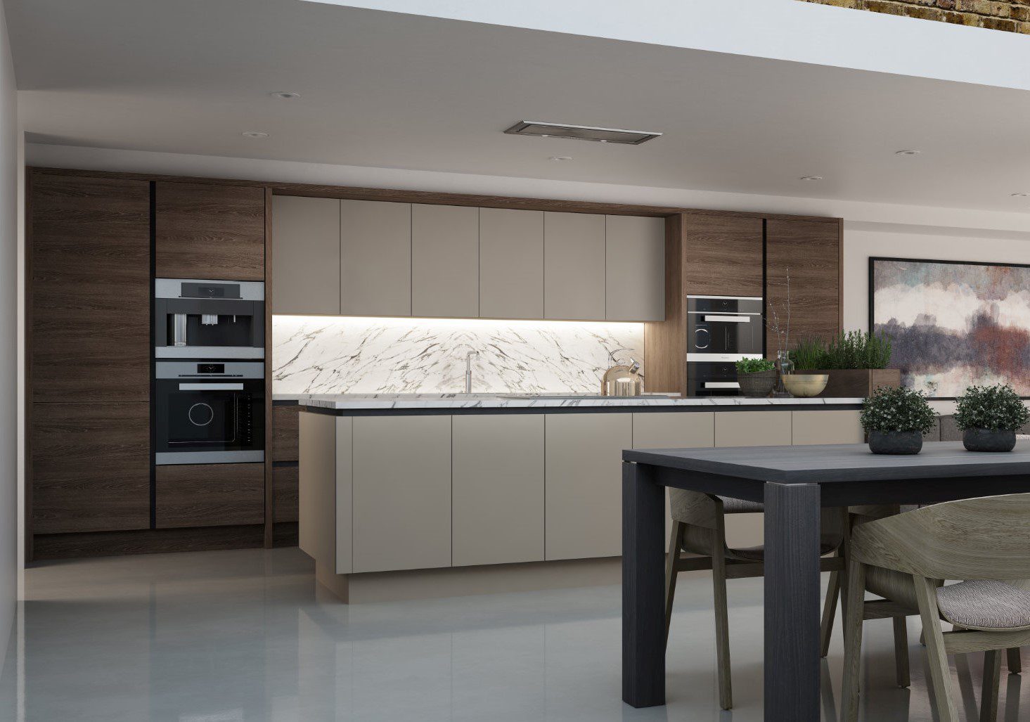 Daval Modern Open Plan Kitchen 1 | Torben Schmid Kitchens, Truro