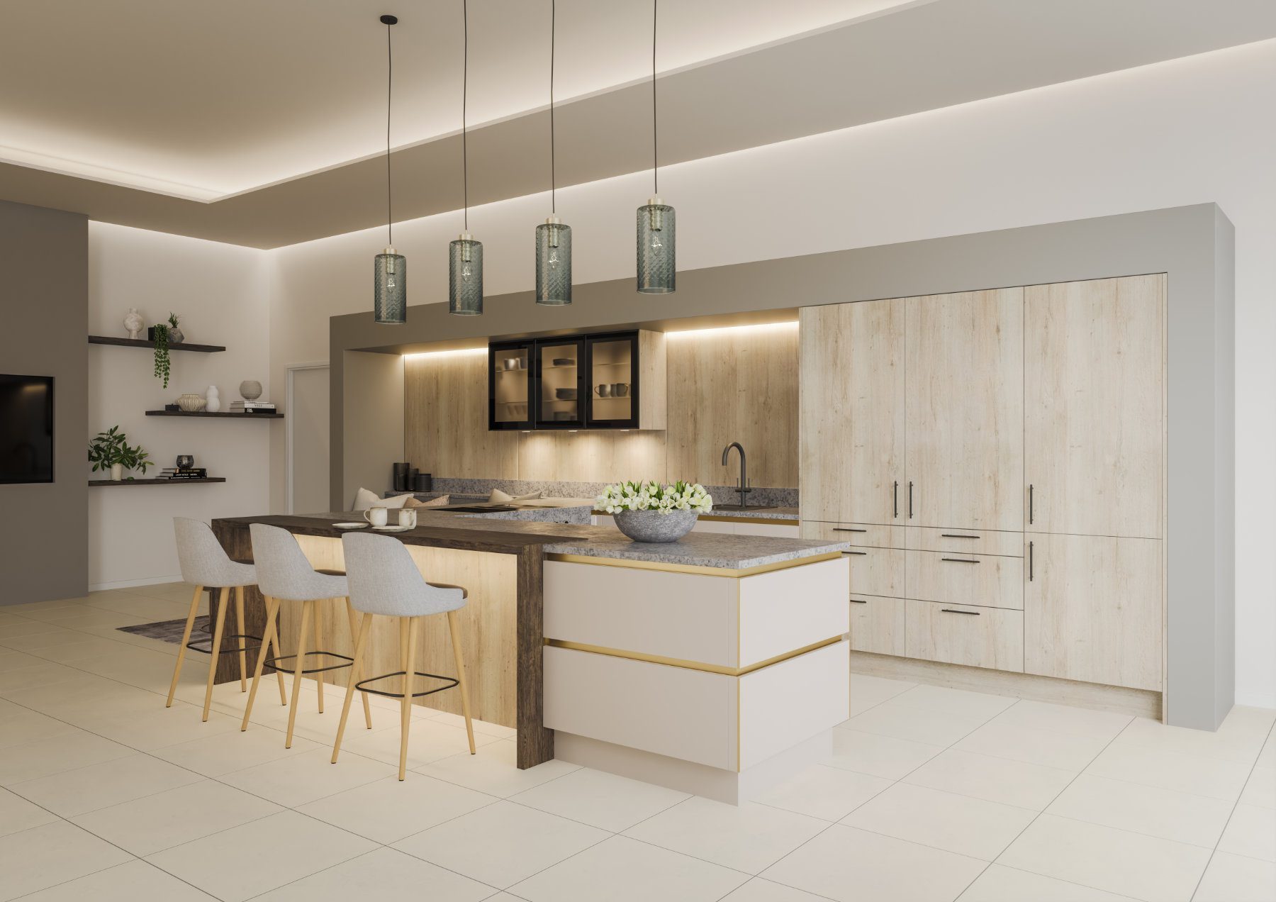 Daval Modern Light Wood Kitchen | Torben Schmid Kitchens, Truro