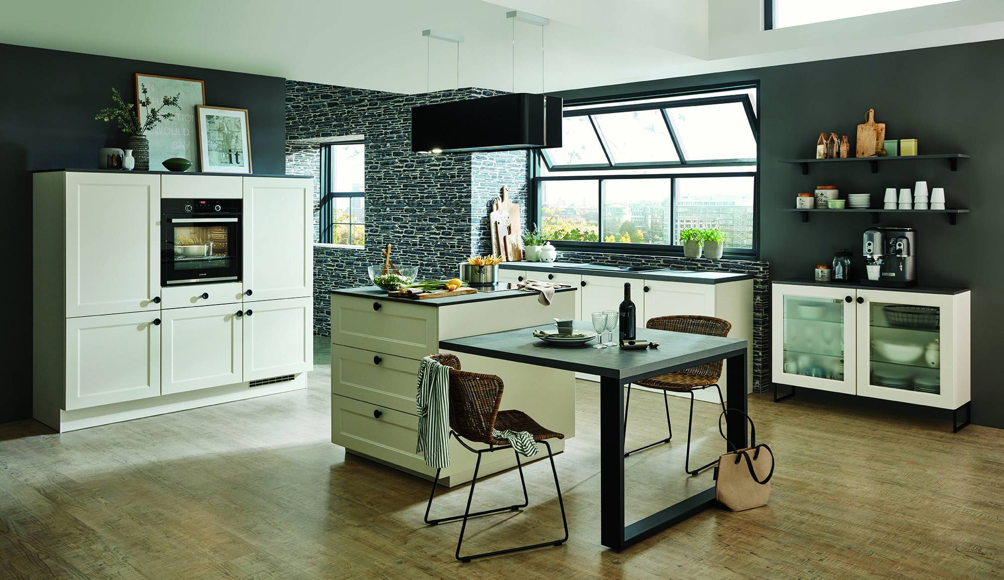 Nobilia Light Matt Shaker Open Plan Kitchen With Island 2021 | Kutchenhaus, Chester