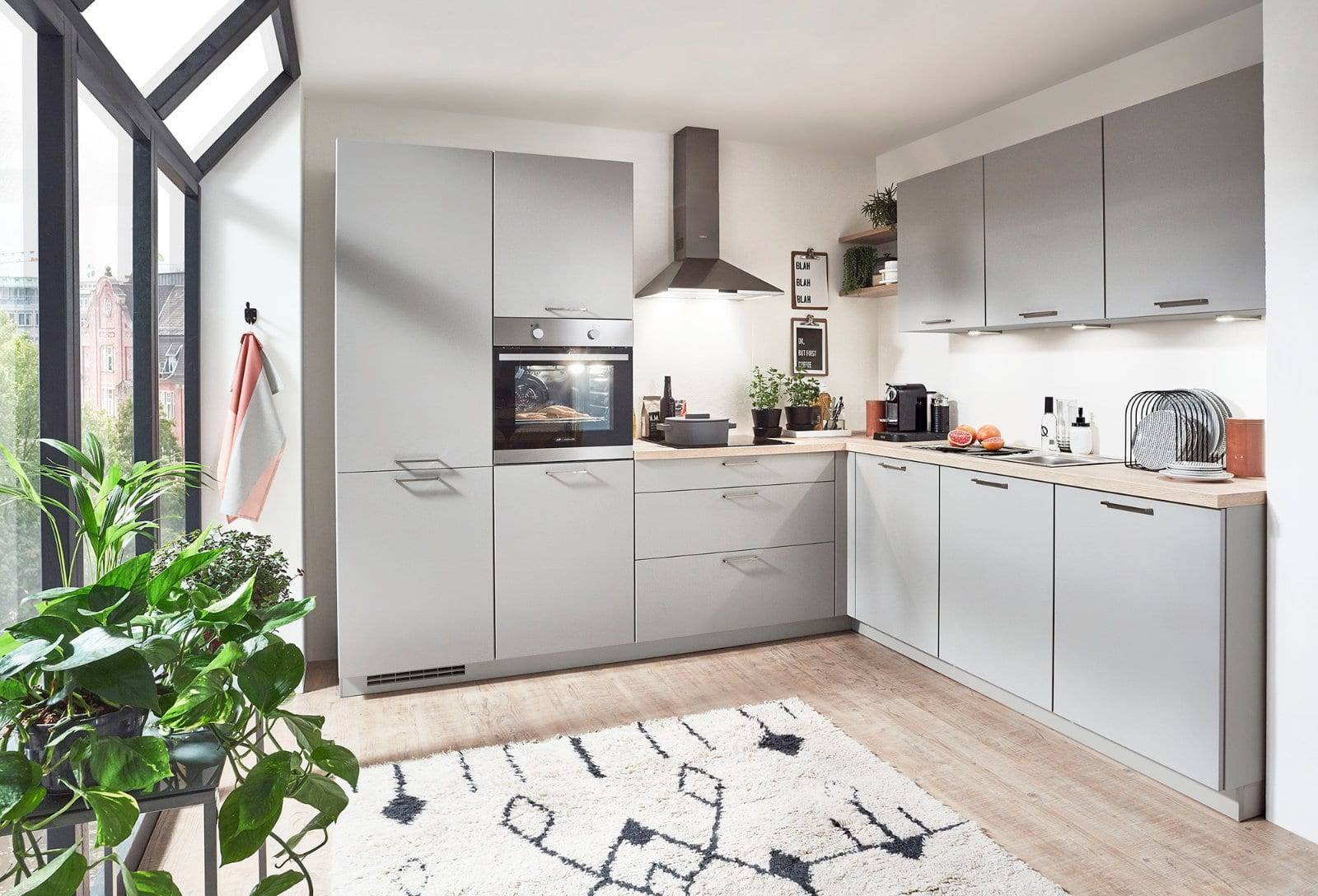 Nobilia Matt Grey L Shaped Kitchen 2021 | Lead Wolf, Peterborough