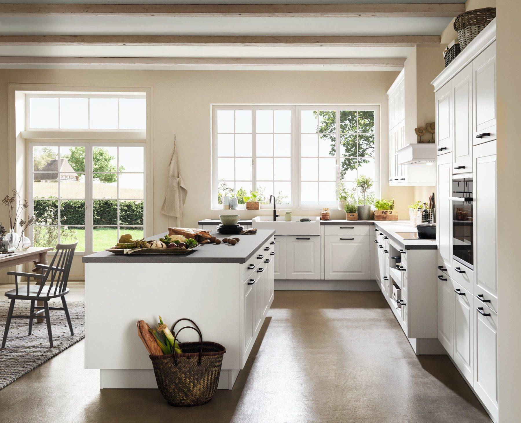Nobilia White Shaker Kitchen With Island 1 | Kutchenhaus, Chester