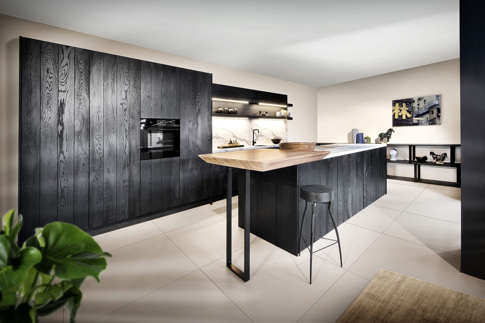 Rotpunkt Black Wood Kitchen | John Willox Kitchen Design, Ellon
