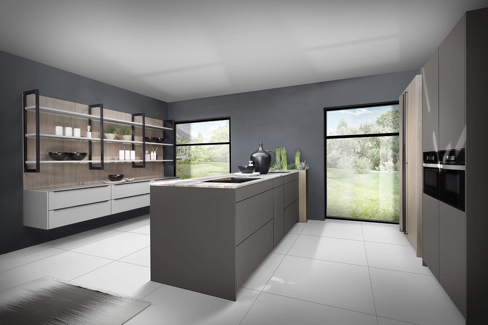 Rotpunkt Grey Handleless Kitchen | John Willox Kitchen Design, Ellon