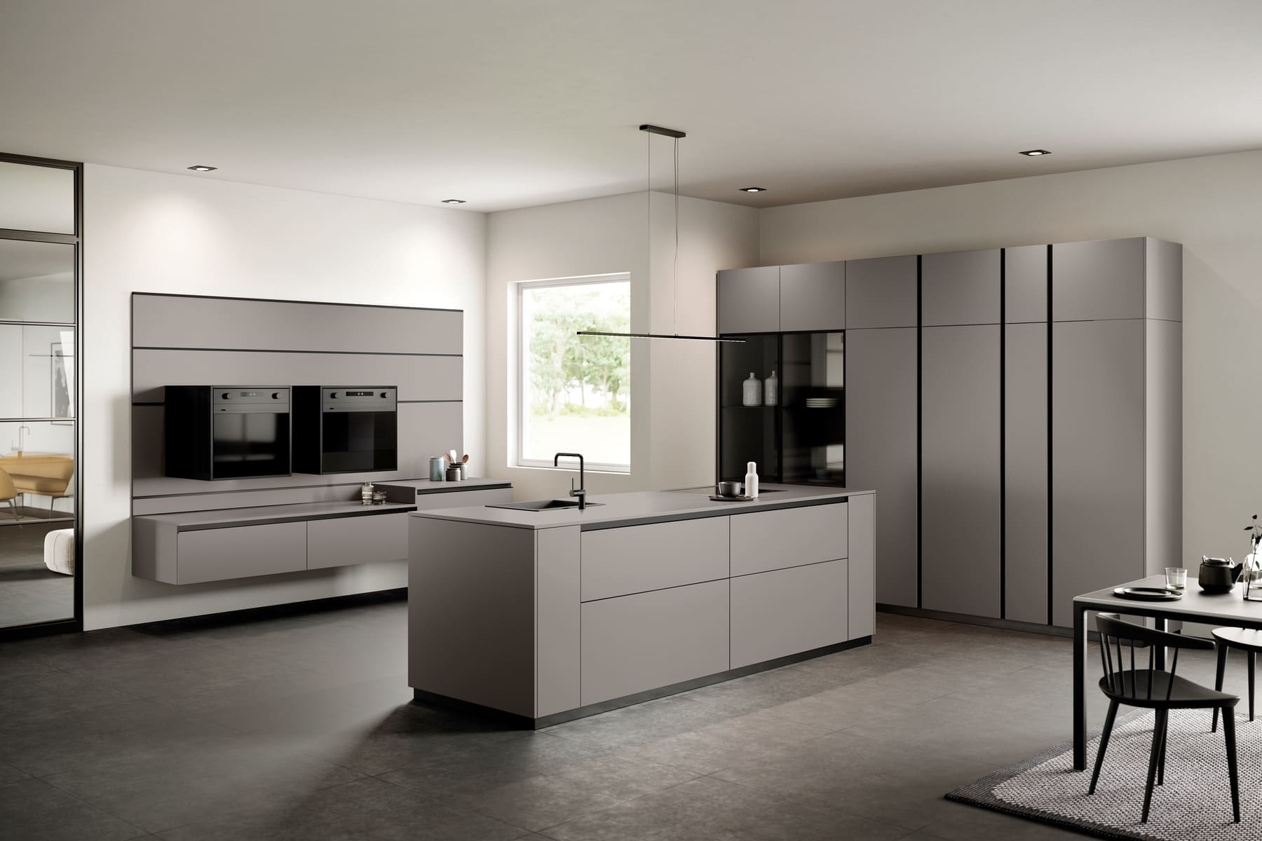 Rotpunkt Handleless Metallic Kitchen 1 | John Willox Kitchen Design, Ellon