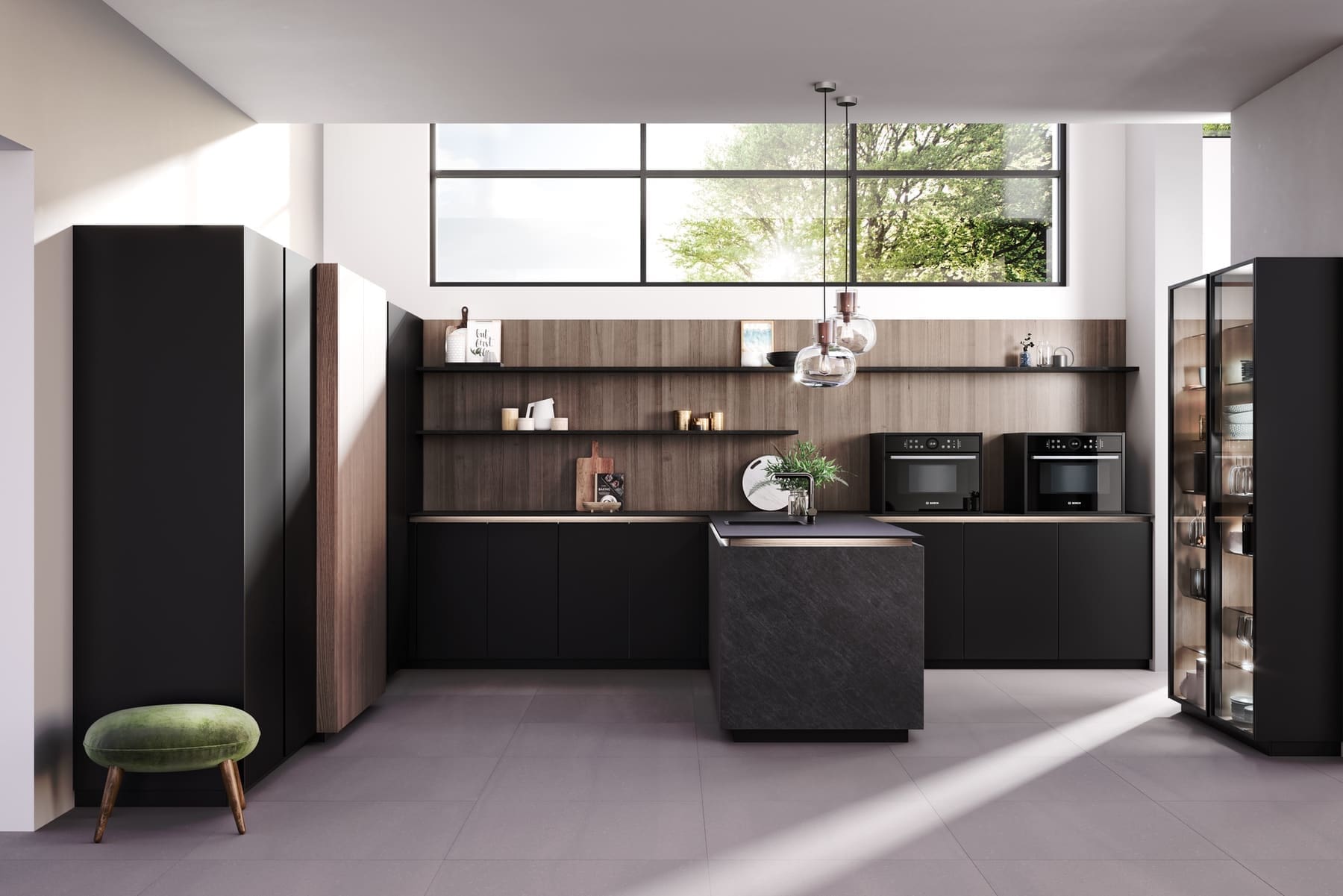 Rotpunkt Matt Black Kitchen 2 | John Willox Kitchen Design, Ellon