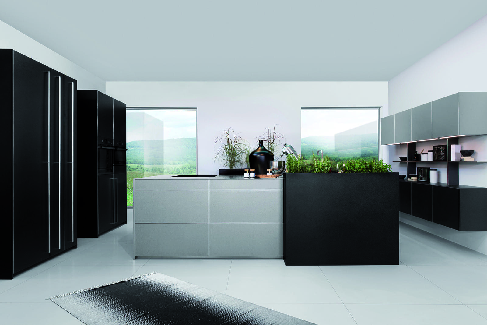 Rotpunkt Metallic Handleless Kitchen | John Willox Kitchen Design, Ellon