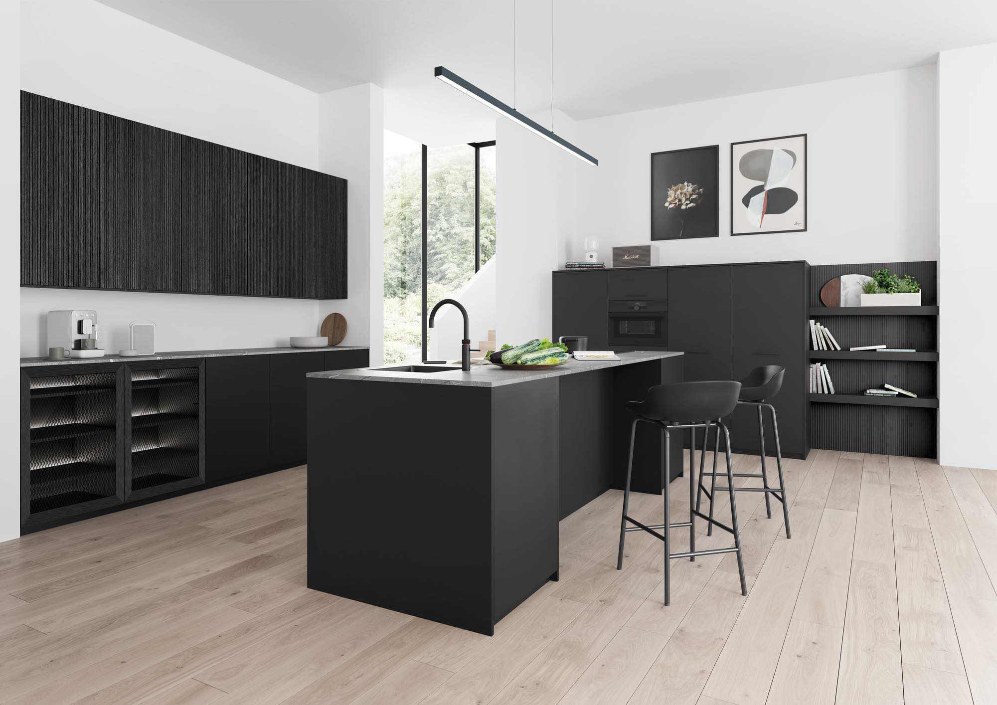 Rotpunkt Modern Dark Kitchen | John Willox Kitchen Design, Ellon
