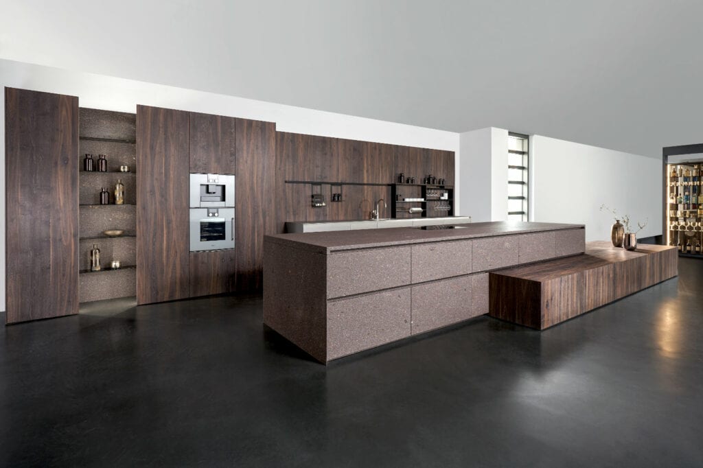 Eggersmann Wood Stone Island Handleless Kitchen | Such Designs, London