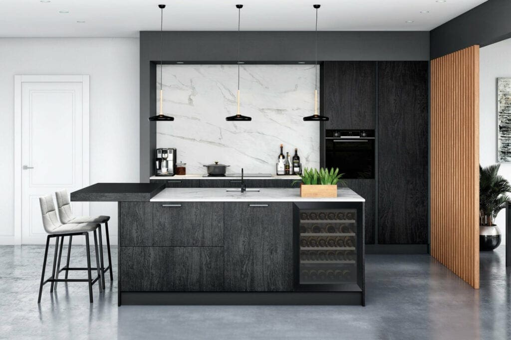 Rotpunkt Memory Burned Wood With Textured Paint Finish | Such Designs, London