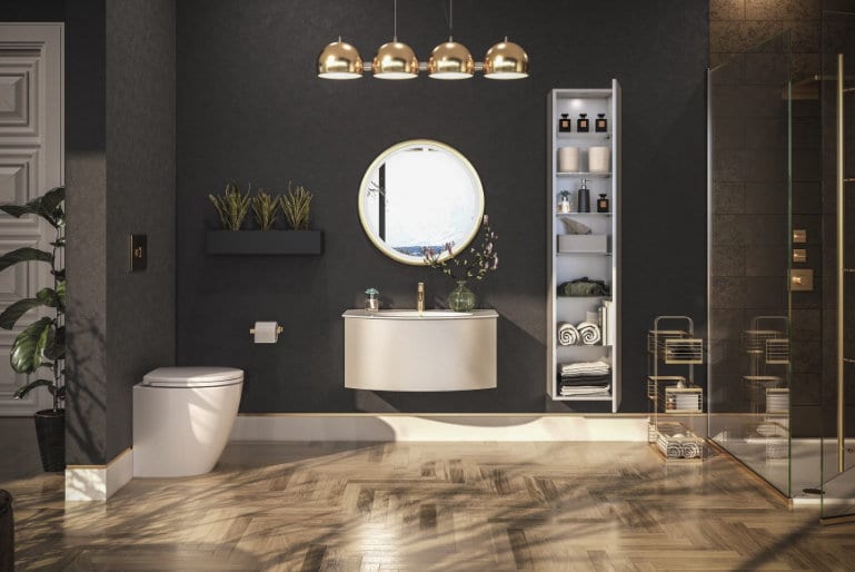 Dark Bathroom Tile | Such Designs, London