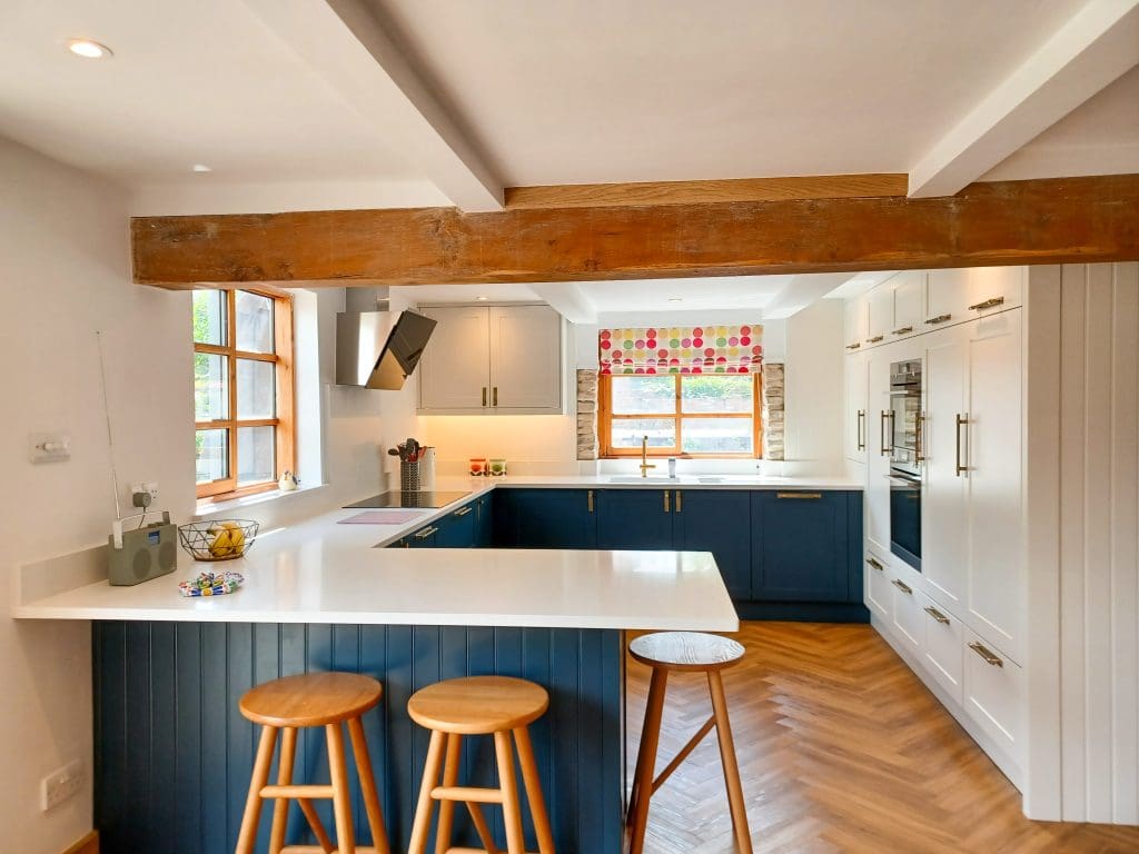 Stunning Modern Kitchen In Blue And Porcelain 3 | Colourhill, Beeston