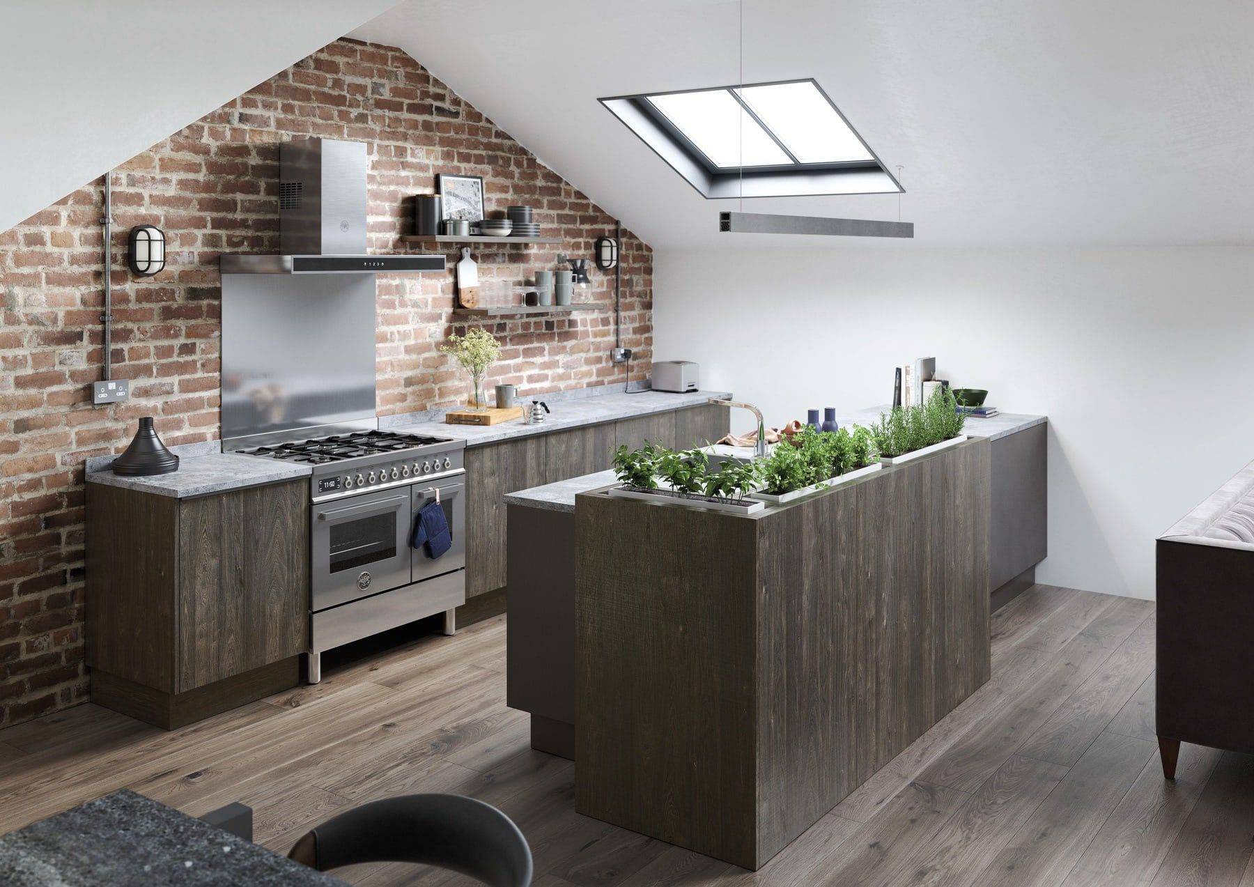 Rezana Carbon And Ferro Iron Handleless Kitchen | Colourhill, Mansfield