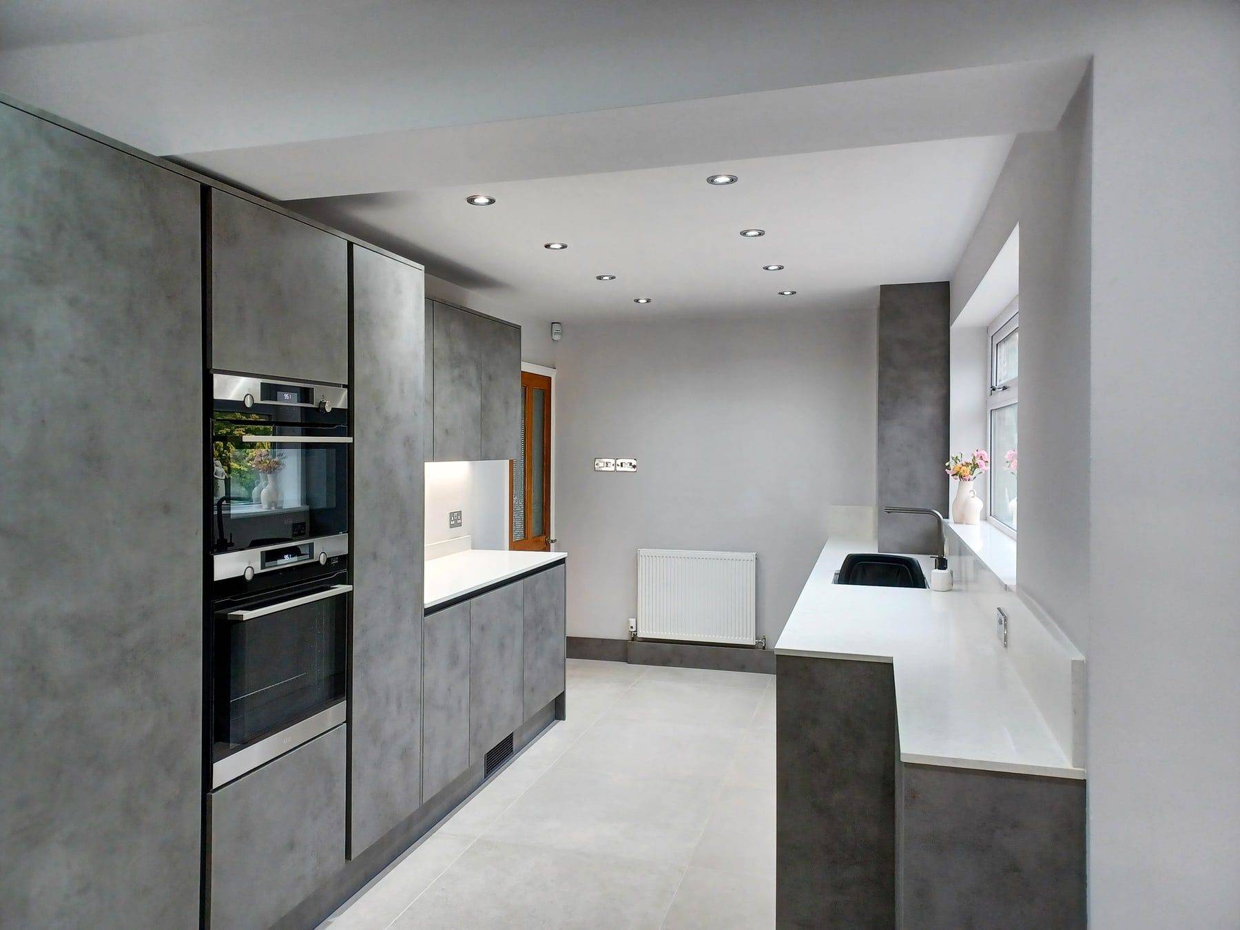 Modern Industrial Concrete Kitchen 4 1 | Colourhill, Mansfield