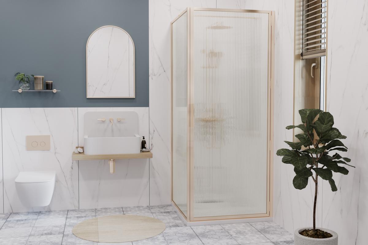 Cgibor10 Border Collection Metallic Finishes Diagram Door With Return | Cambridgeshire Bathrooms, Cambridge