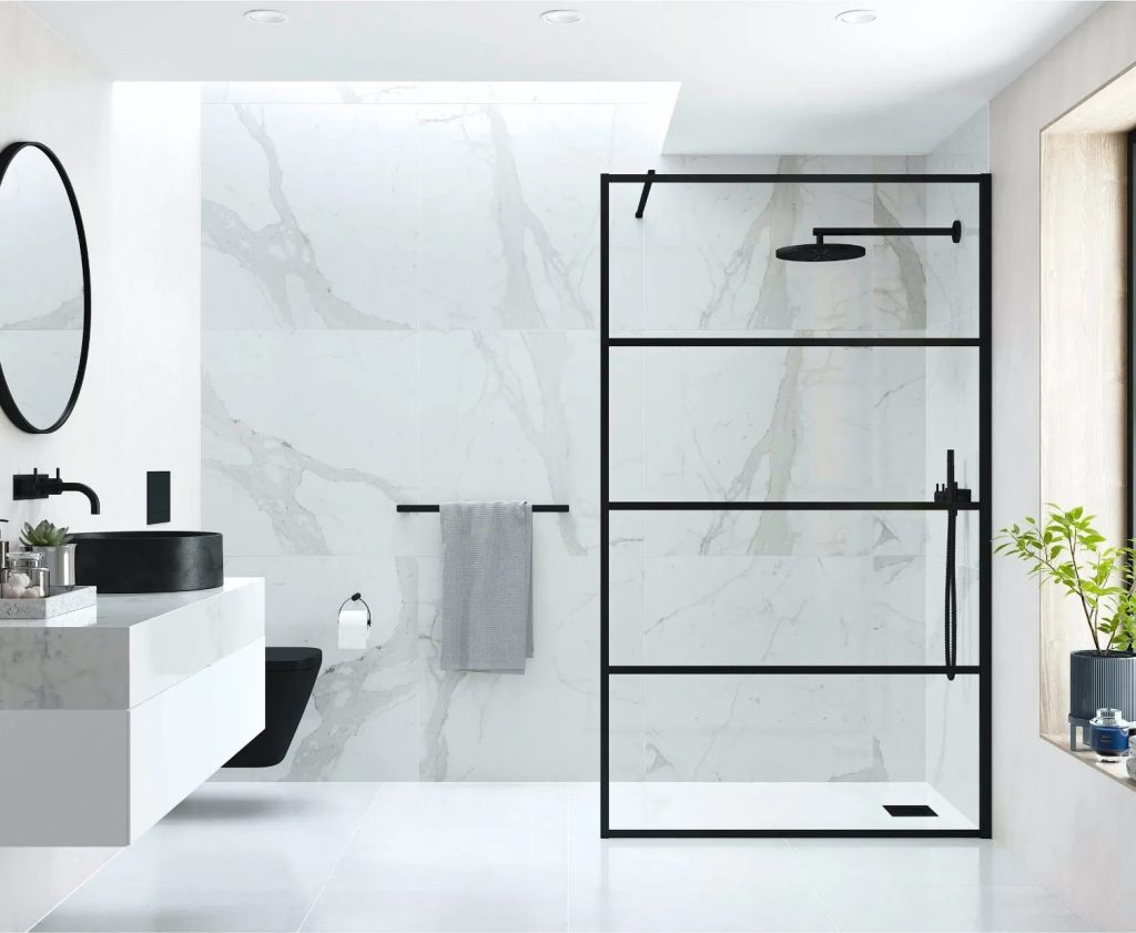 Ayo Framed Gp Linear Framed Configuration 5 2X 1 | Cambridgeshire Bathrooms, Cambridge