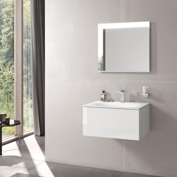 Keuco Edition 11 Vanity Unit For Drop In Washbasin W 70 H 35 D 535 Cm 1 Pull Out Compartment White Silk Matt White Keu 31341210000 1 1 | Cambridgeshire Bathrooms, Cambridge