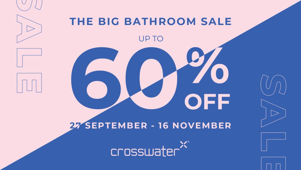 Crosswater banner National Sale 1670 x 945 | Cambridgeshire Bathrooms