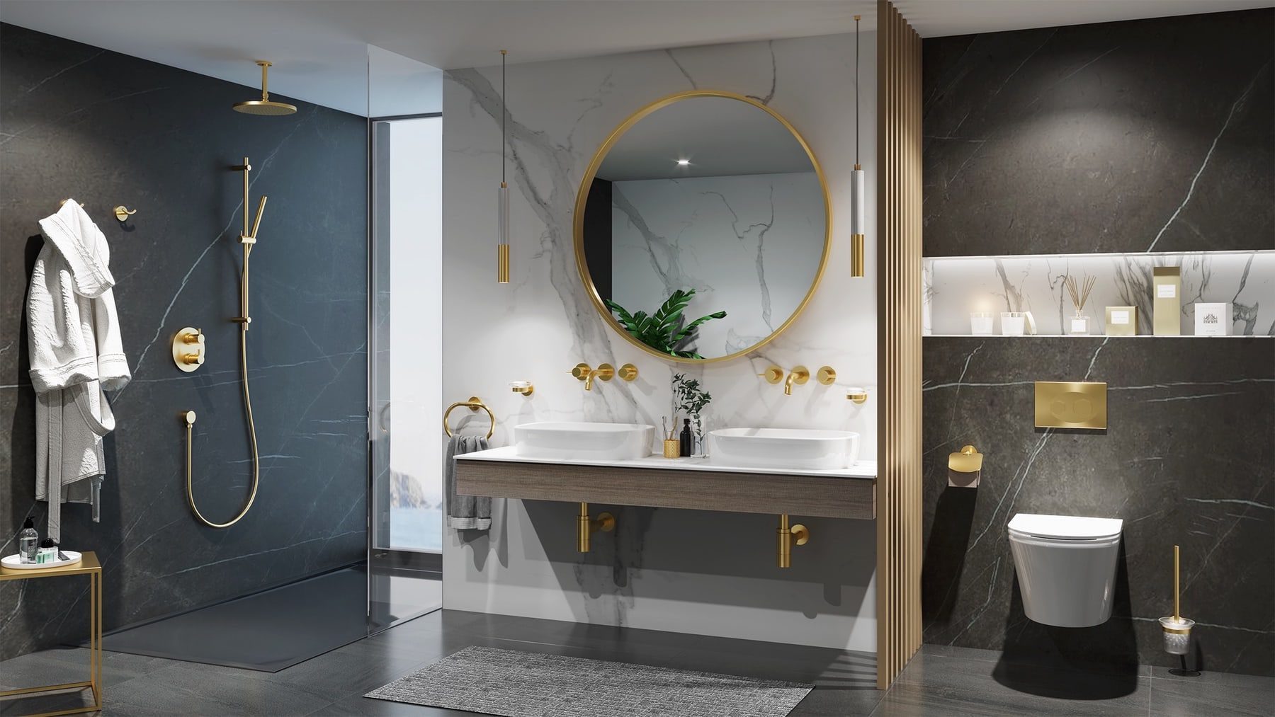 Flova Gold Taps | Cambridgeshire Bathrooms