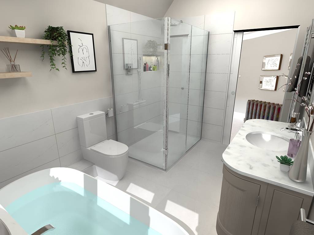MosesWilliamsonMasterEn suiteLayout4RenderCHollyCardwell | Cambridgeshire Bathrooms