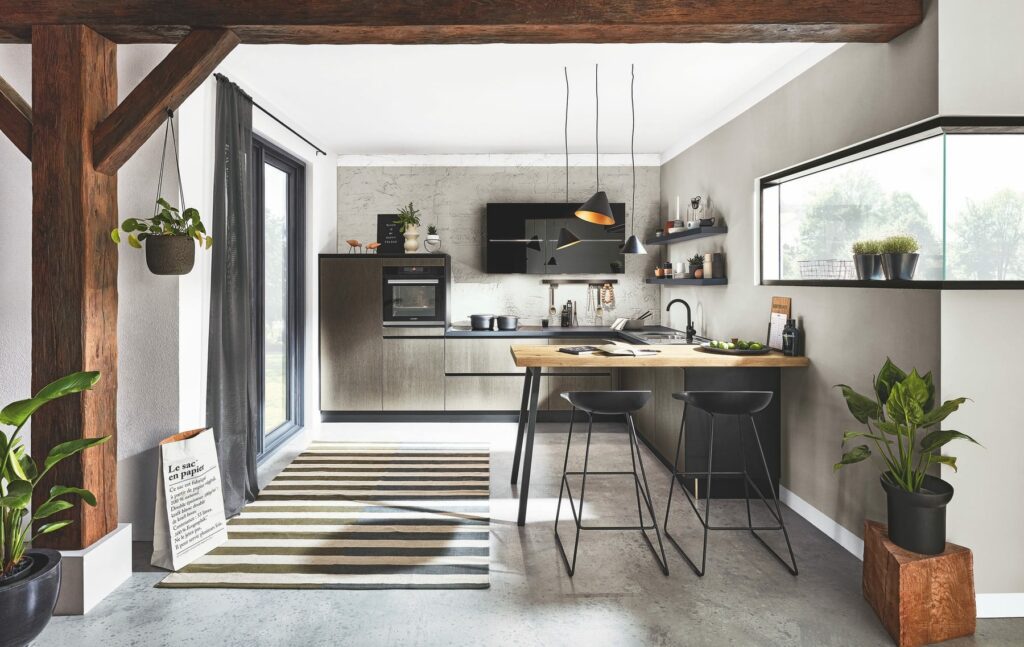 Metallic L Shaped Kitchen Copy 3 | Alon Interiors, Kent