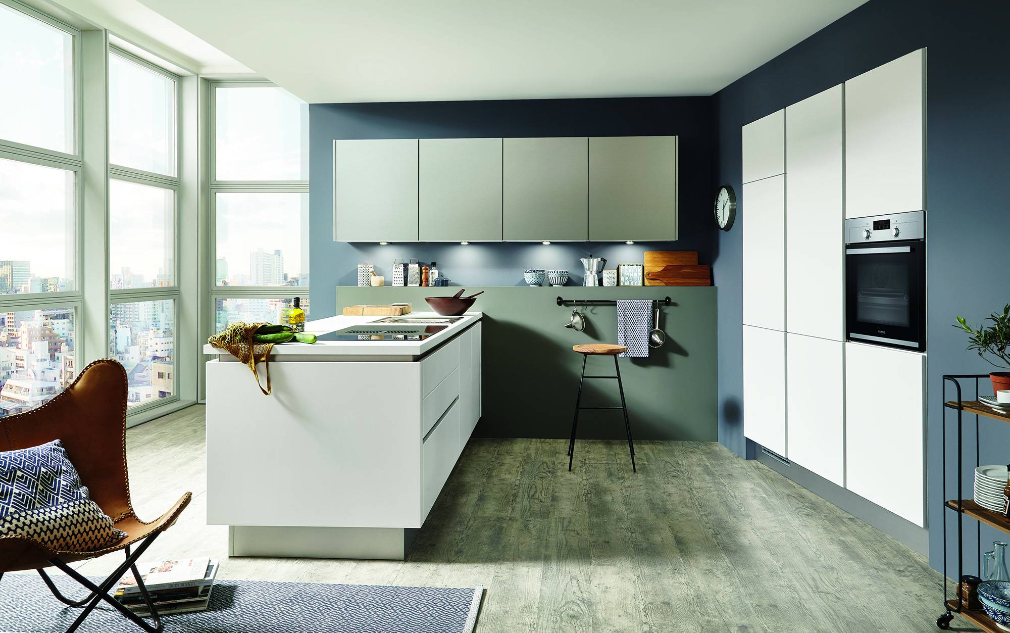 Nobilia Modern Matt U Shaped Handleless Kitchen 2021 1 | Alon Interiors, Kent