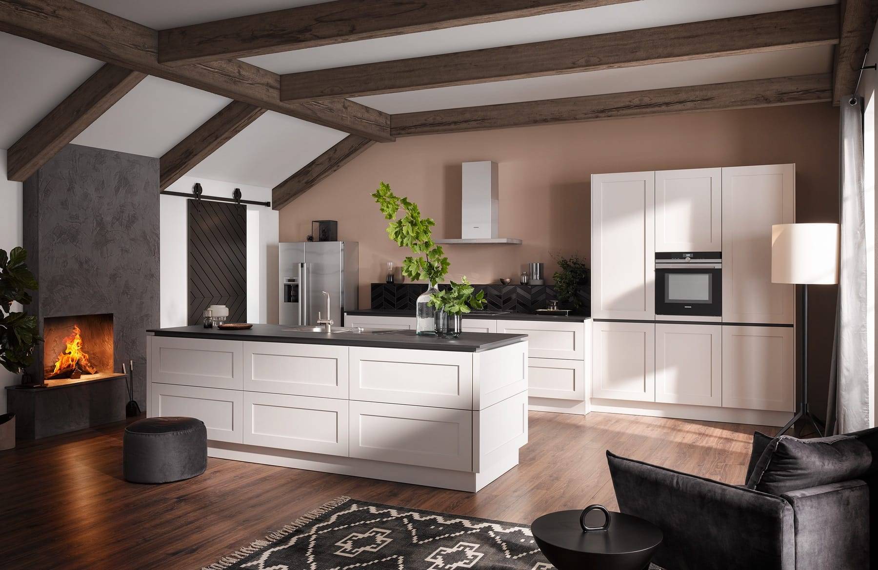 Modern White Shaker Kitchen | Alon Interiors, Kent