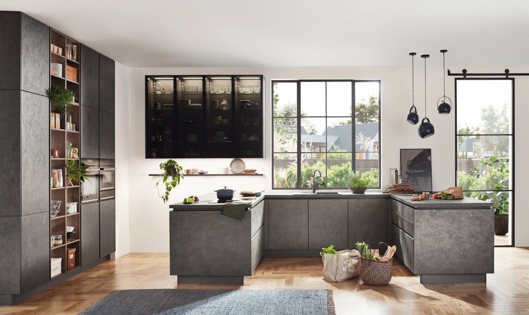 Nobilia Handleless Concrete Kitchen | Alon Interiors, Kent