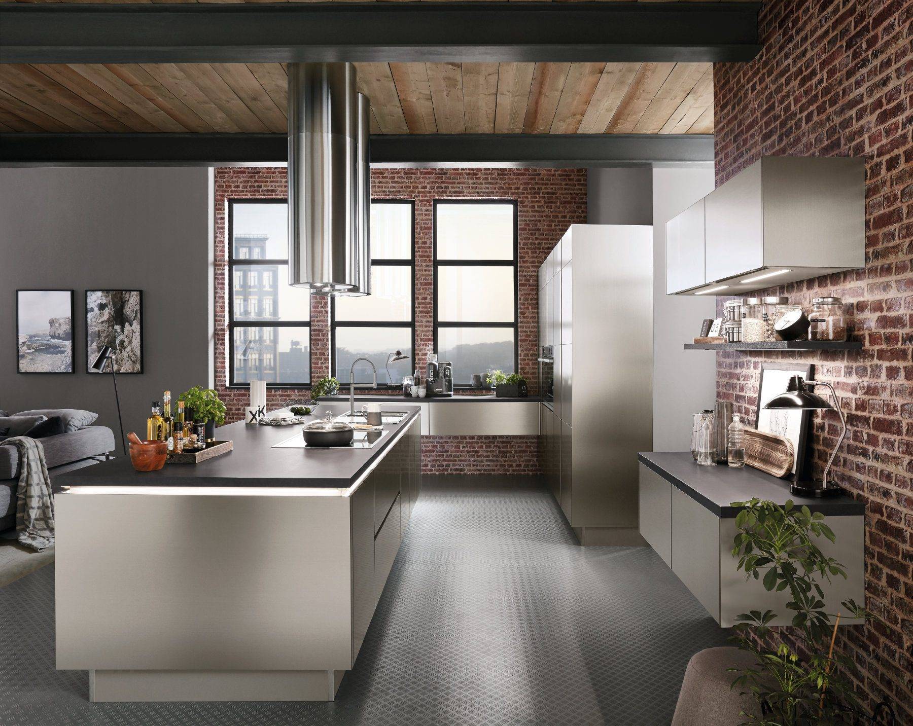 Nobilia Metallic Handleless Kitchen 1 | Alon Interiors, Kent