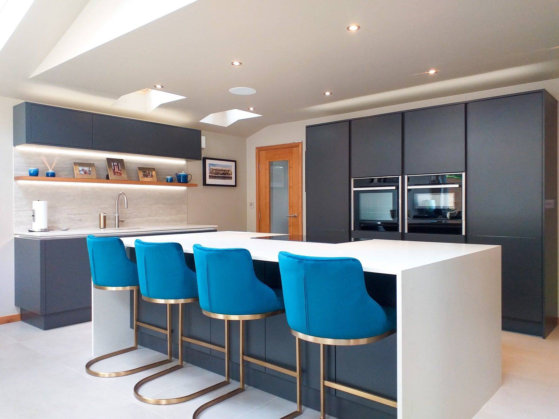 Ultra Crisp Modern Kitchen In Graphite 2 1 | Colourhill, Mansfield