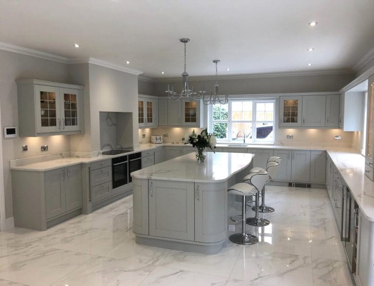 Light Grey Shaker Kitchen Heswall