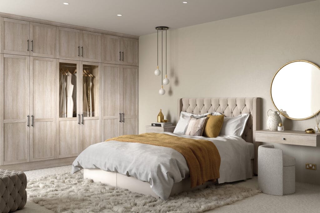 CGI Bedroom 5Piece Harlem Urban Oak CMYK | Rowe Fitted Interiors