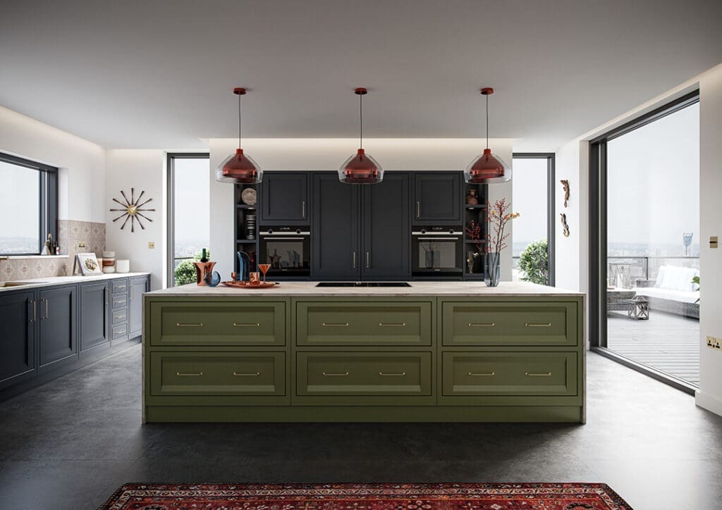 Novelle Peterborough Slate Blue CMS Green main LR RGB | Rowe Fitted Interiors