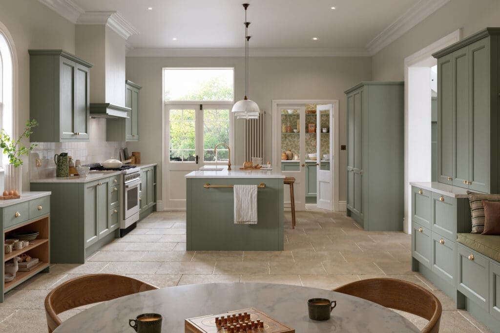 Pembridge Reed Green Main Shot | Rowe Fitted Interiors