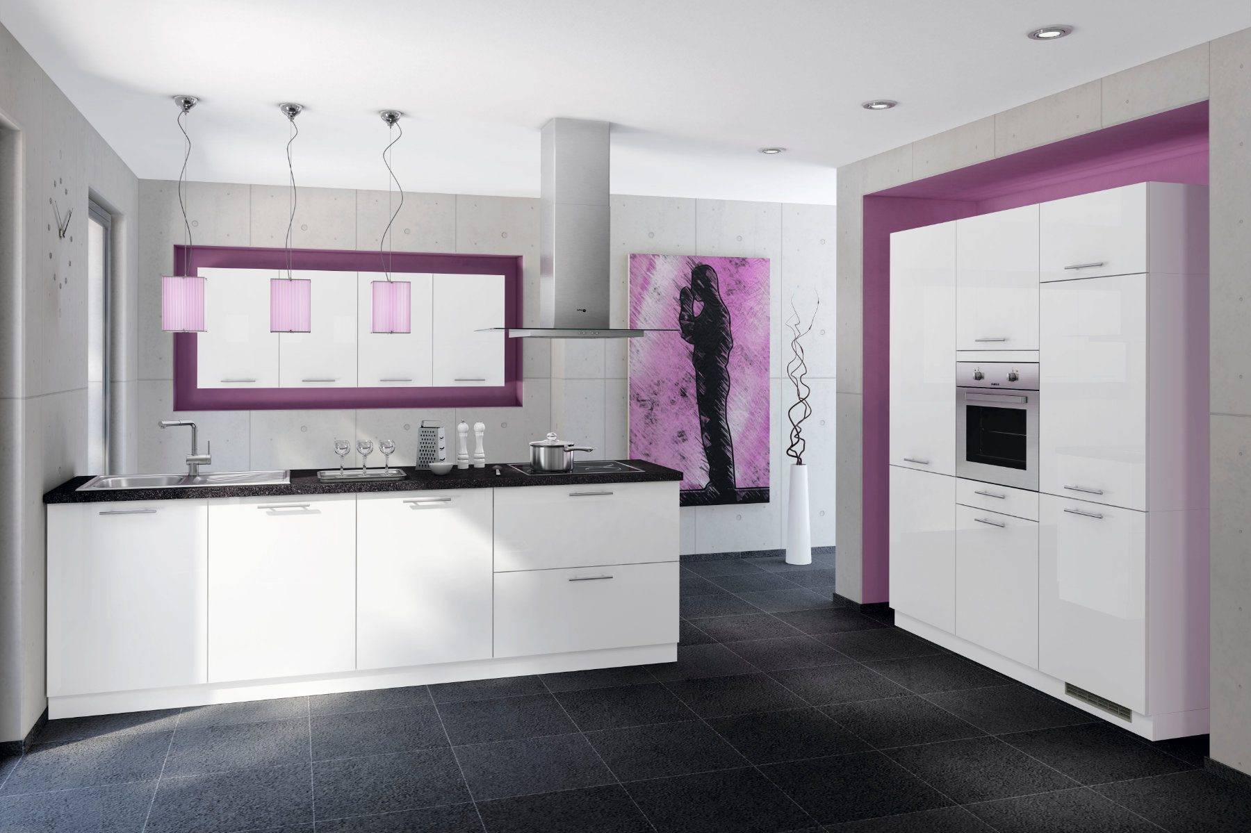 Bauformat White Gloss Kitchen | Rowe Fitted Interiors, Hoylake