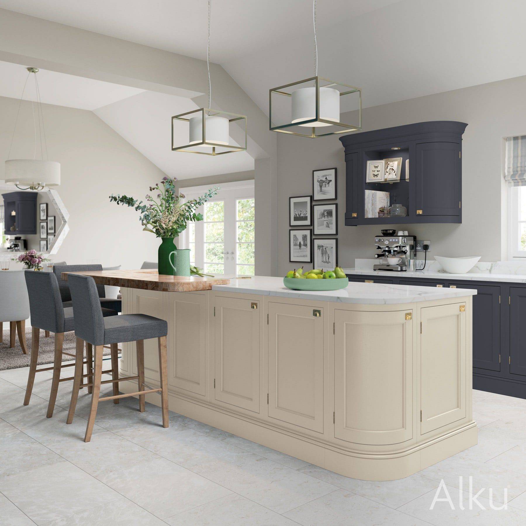 Alku Taupe Grey In Frame Kitchen | Rowe Fitted Interiors, Hoylake