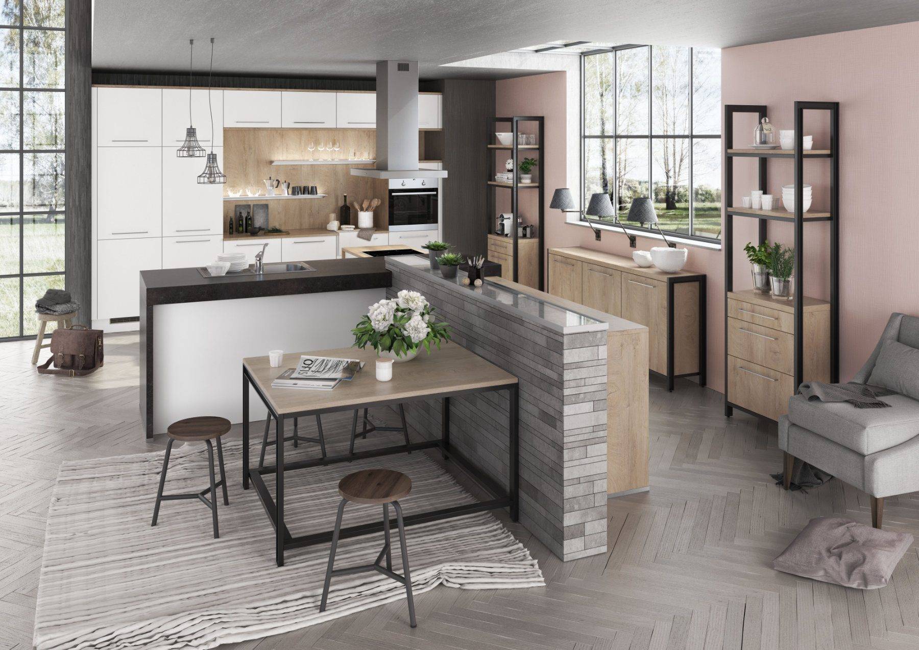Bauformat Matt White Wood Modern Kitchen 2 | Rowe Fitted Interiors, Hoylake